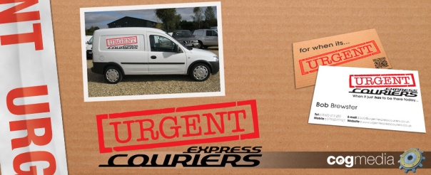 Urgent Express Couriers Logo Graphic Design 
